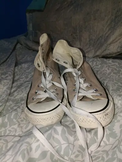 Zapatillas de lona beige - miniatura 1