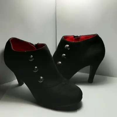 Botines de tacón negros - miniatura 1