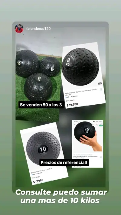 Balones medicinales 8, 10 y 12 kg - miniatura 1