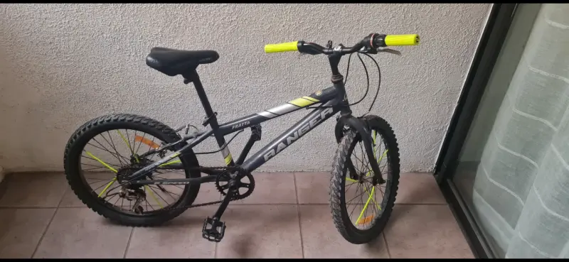 Bicicleta Ranger Fratta gris y amarilla - 1