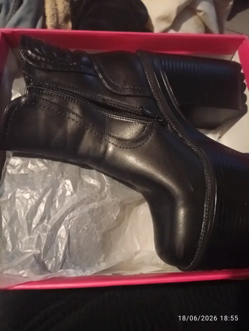 Botines negros con plataforma - 1