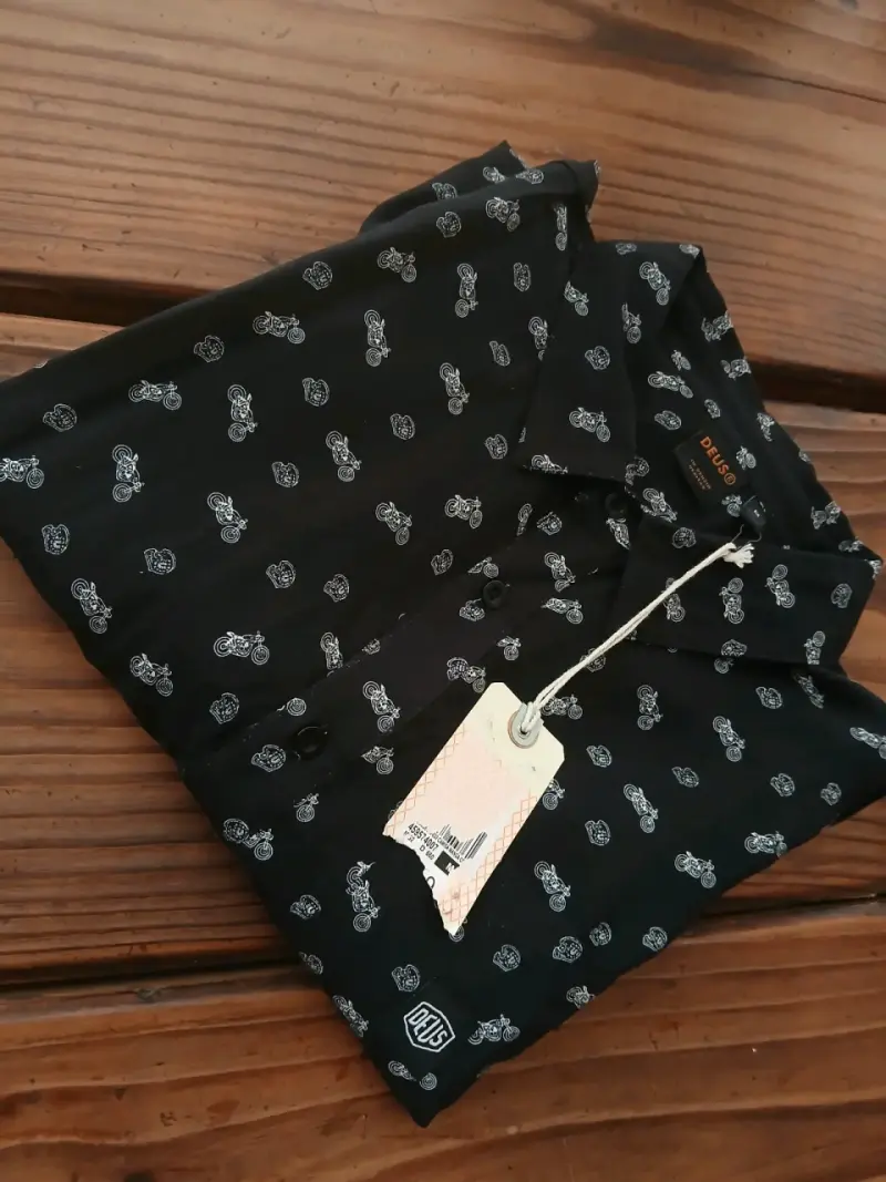 Camisa estampada moto M - 1