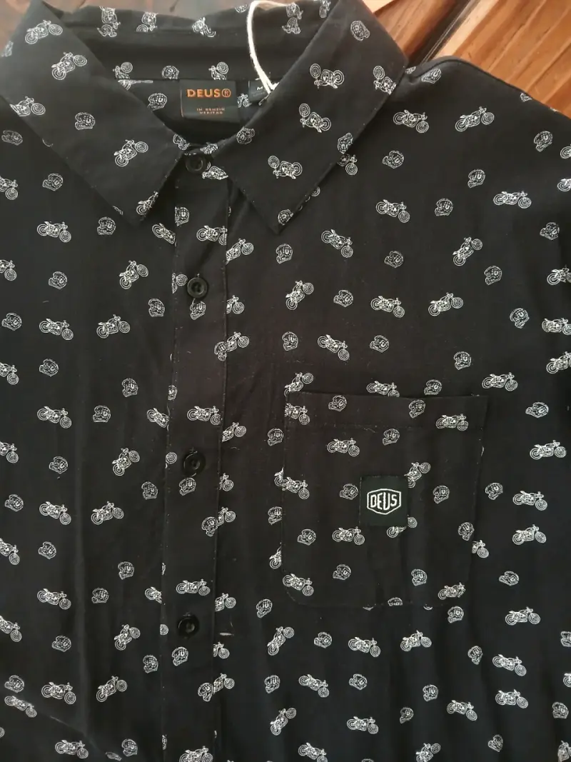 Camisa estampada moto M - 3
