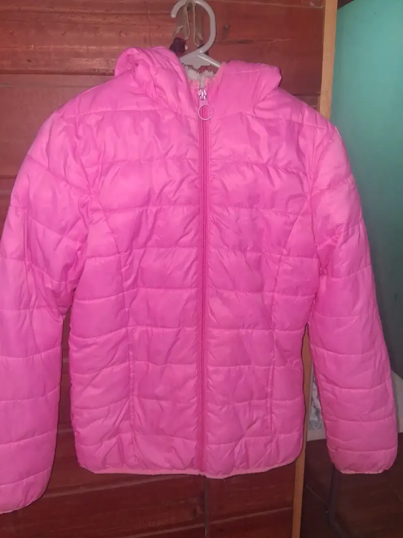 Chaqueta rosada con forro de lana - 3