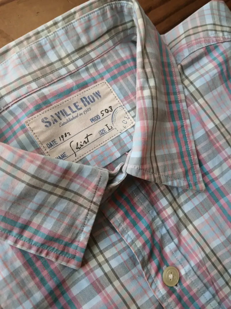 Camisa a cuadros Saville Row L - 1