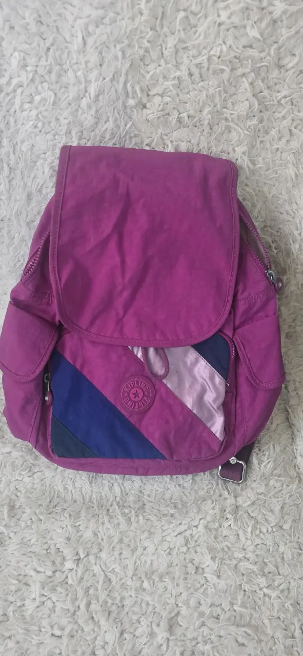 Mochila Kipling púrpura talla M - 1