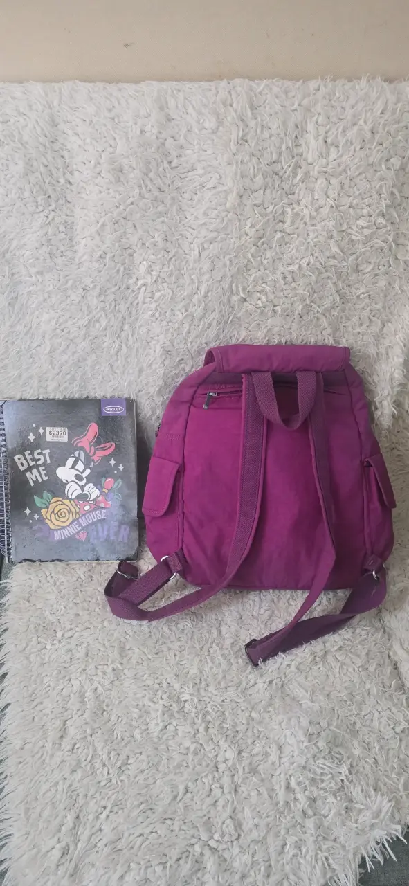 Mochila Kipling púrpura talla M - 6