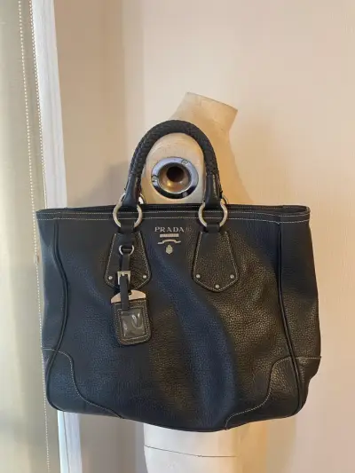 Bolso Prada negro de cuero - miniatura 3