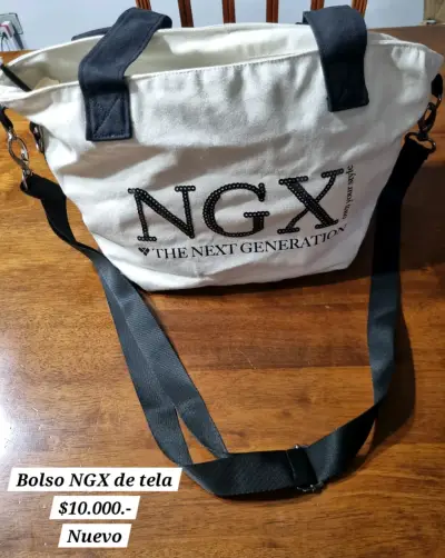 Bolso de tela NGX blanco - miniatura 1