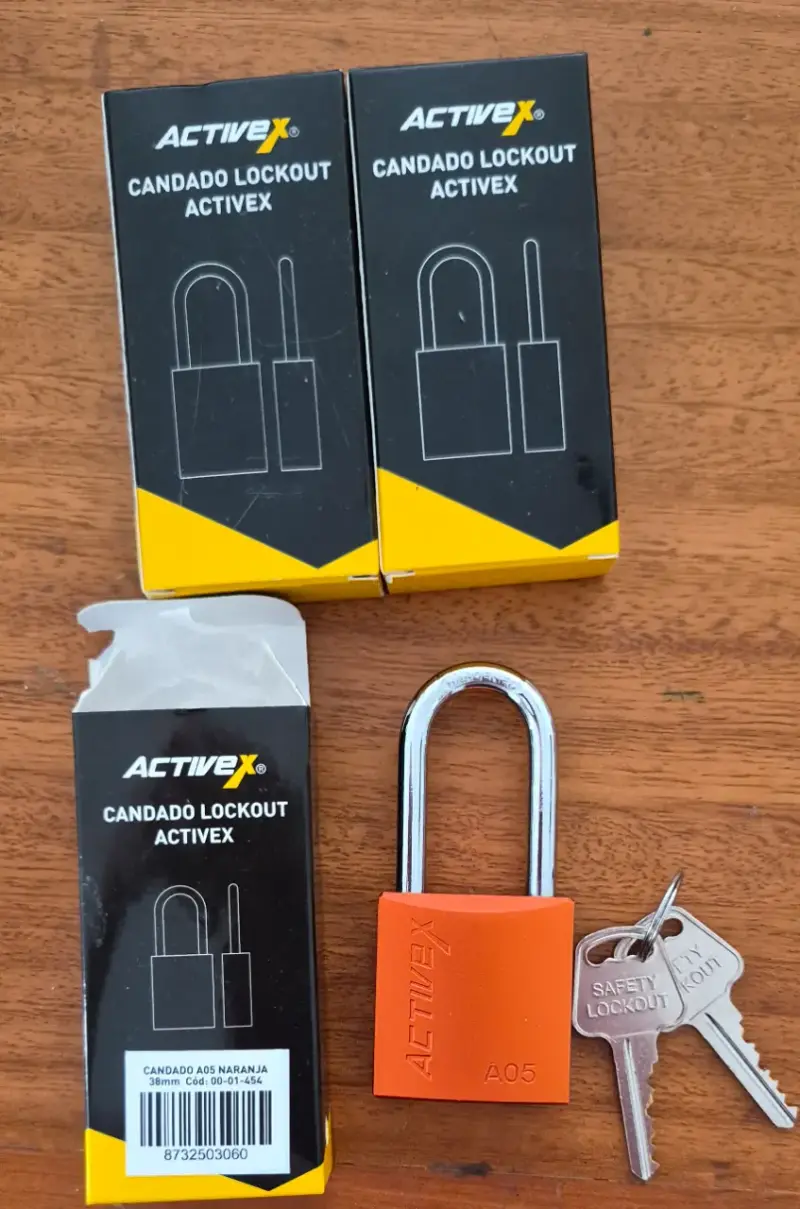 Candado Lockout Activex Naranja