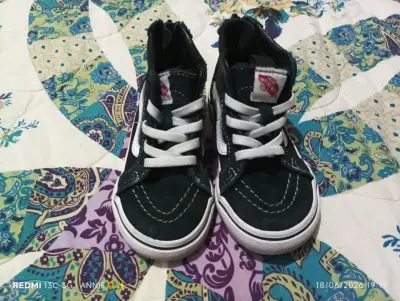 Zapatillas vans negras unisex - miniatura 1