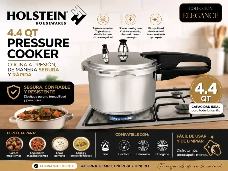 Olla a presión Holstein 4.4 QT