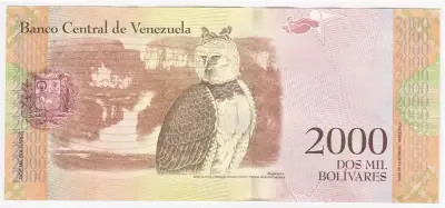 Billete Venezuela 2000 Bolivares 16 Agosto 2016 - miniatura 2