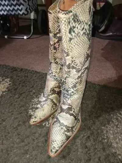 Botas cowboy estampado serpiente - miniatura 2