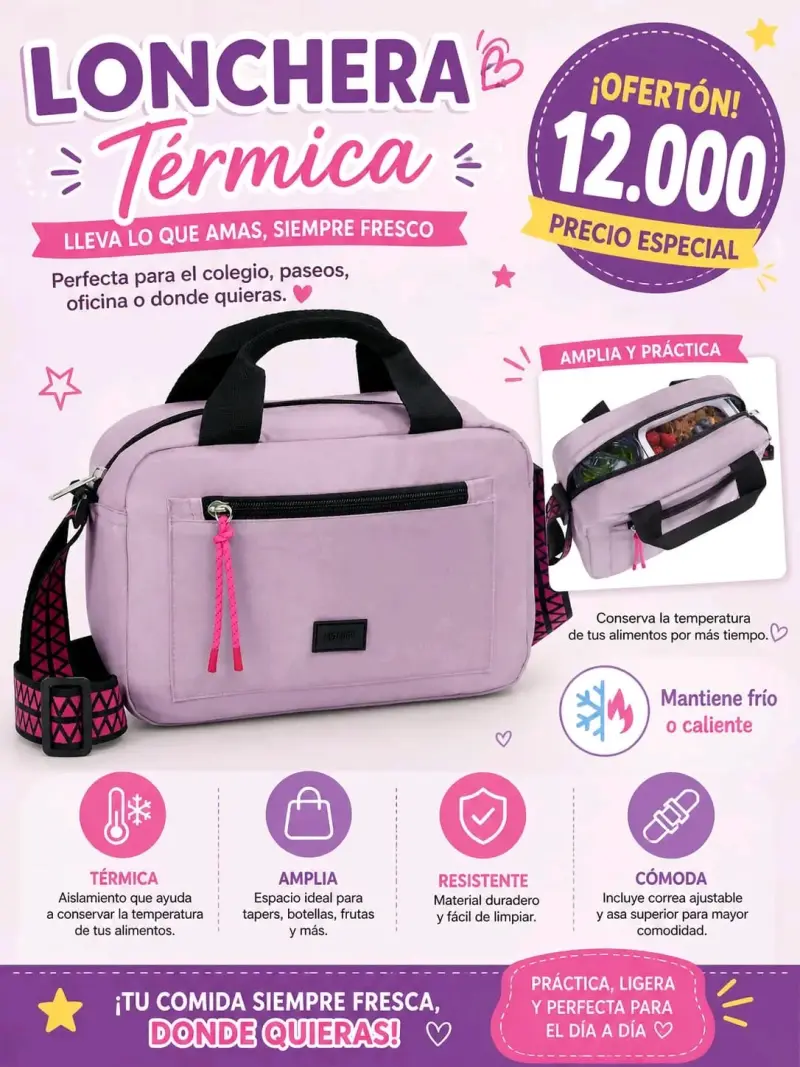 Cartera con asa regulable azul