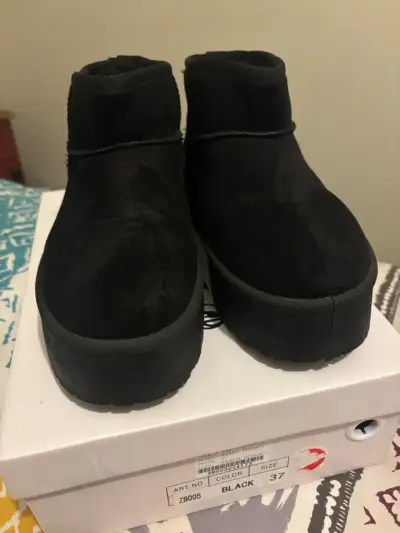 Botines negros talla 37 - miniatura 1