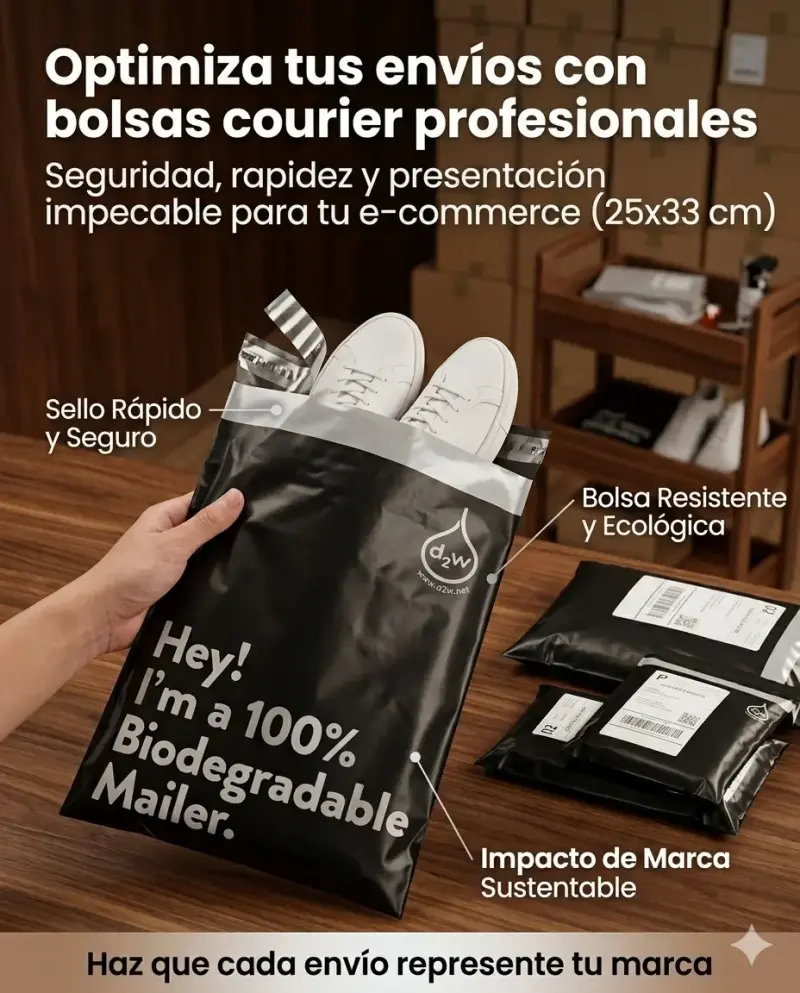 Bolsas courier envio biodegradables 25x33 cm - 1