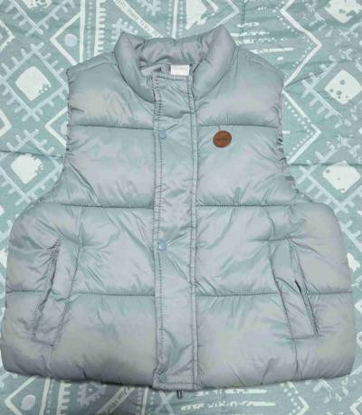 Chaqueta Opaline inflable color celeste - miniatura 1