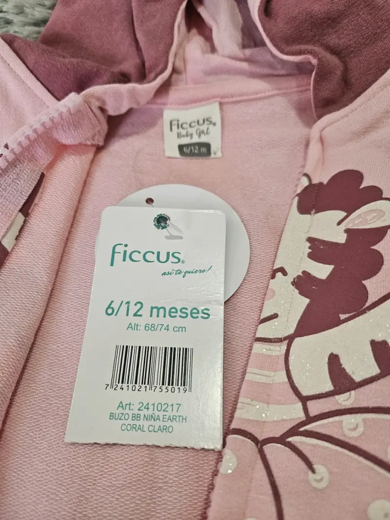 Conjunto infantil rosa con capucha - 4