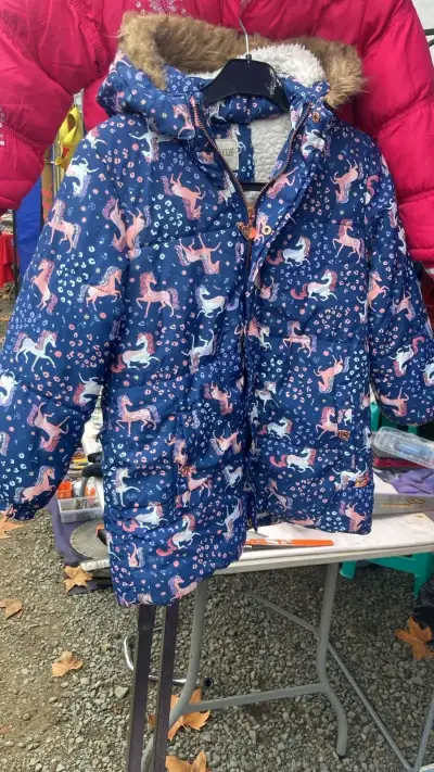 Chaqueta infantil estampado unicornios - miniatura 1