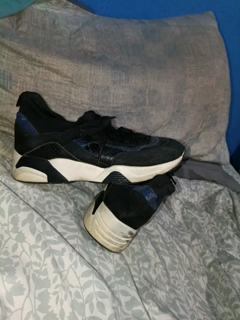 Zapatillas deportivas negras y azules - 3