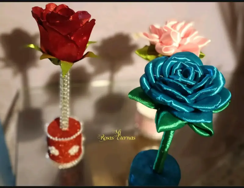 Rosas eternas decorativas - 1
