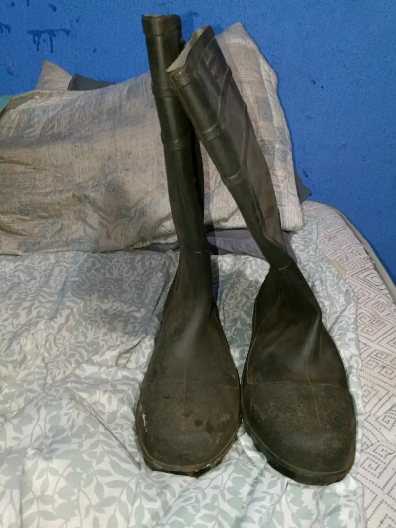 Botas de goma negras altas - 1