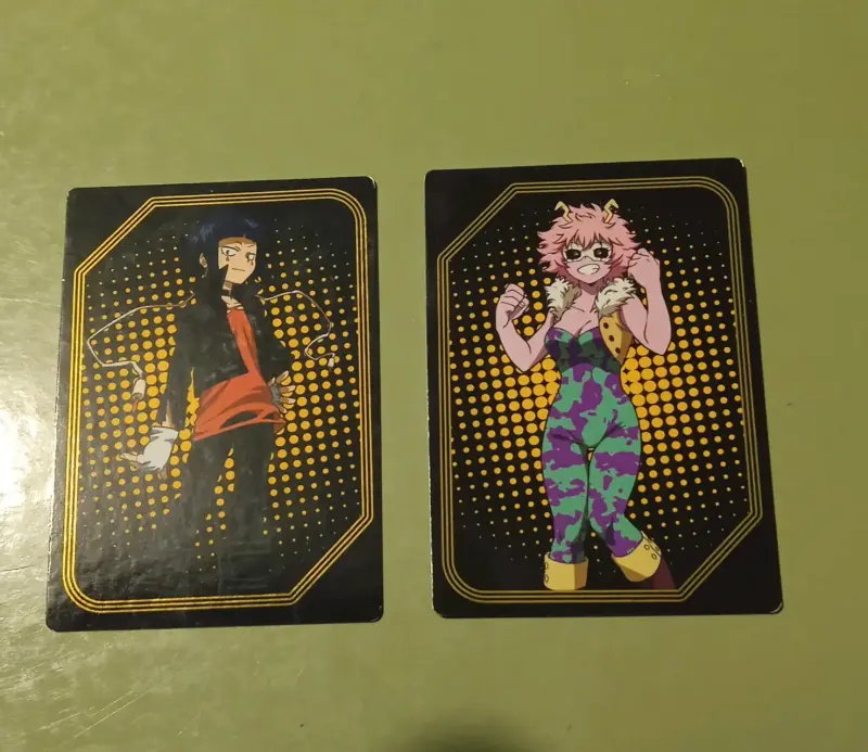 Tarjetas coleccionables de anime