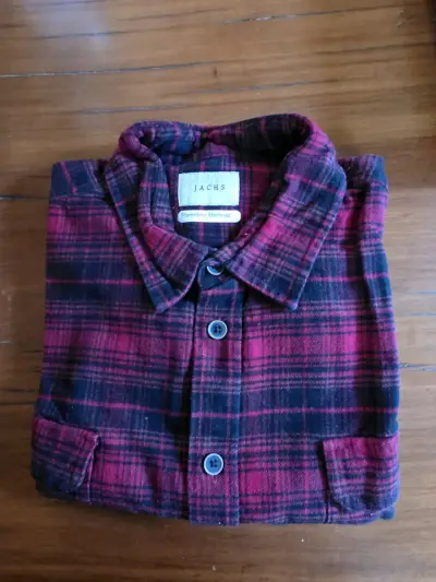 Camisa de franela roja Jachs - miniatura 1