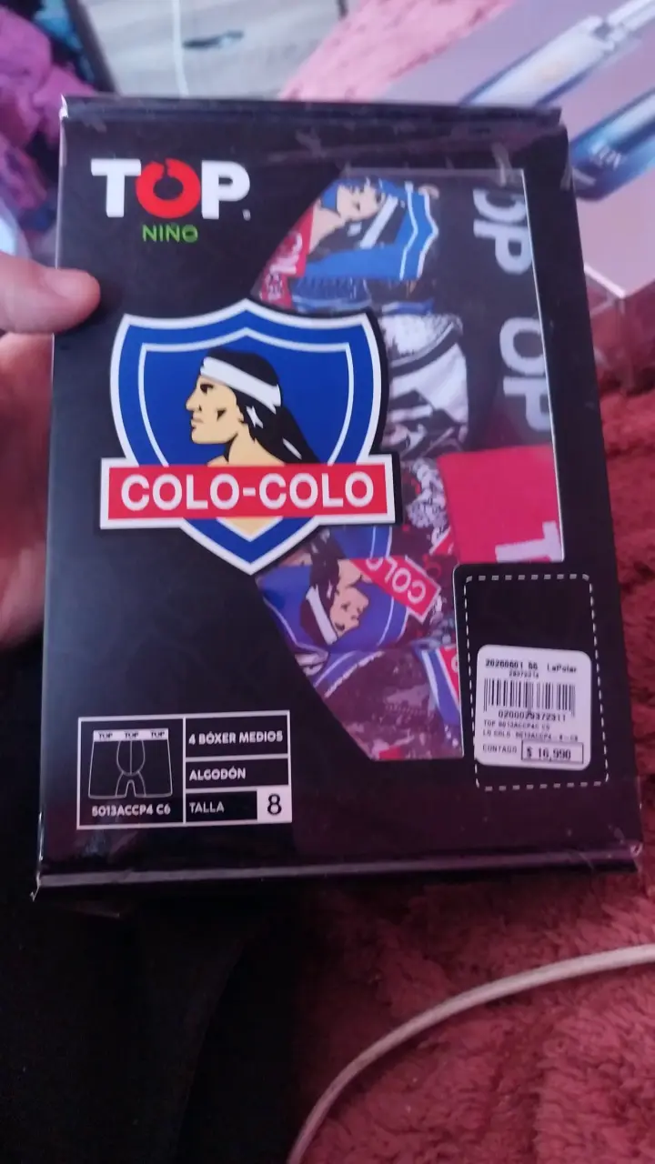 Pack 4 bóxer Colo Colo