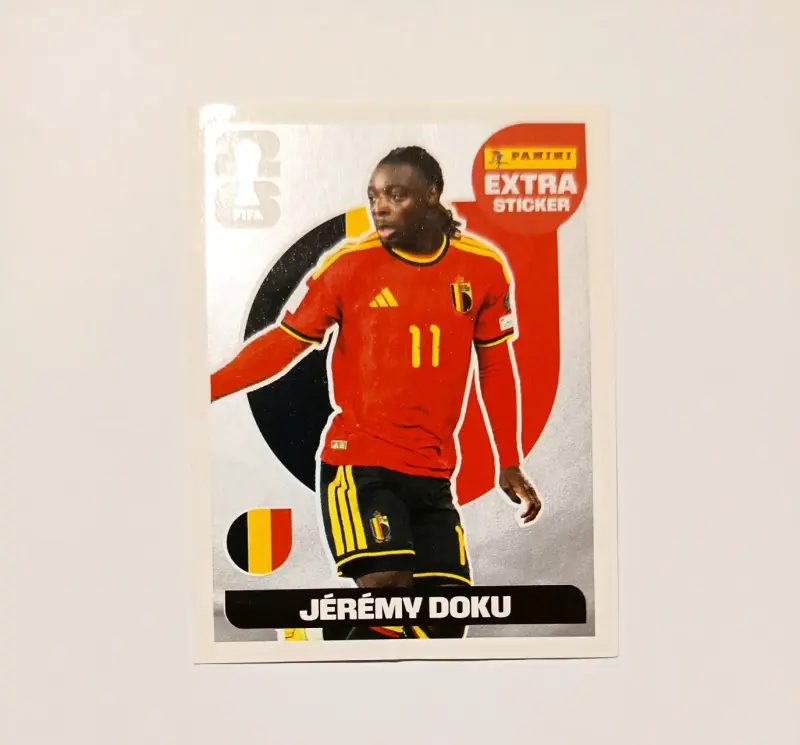Extra Sticker Panini Jeremy Doku Silver