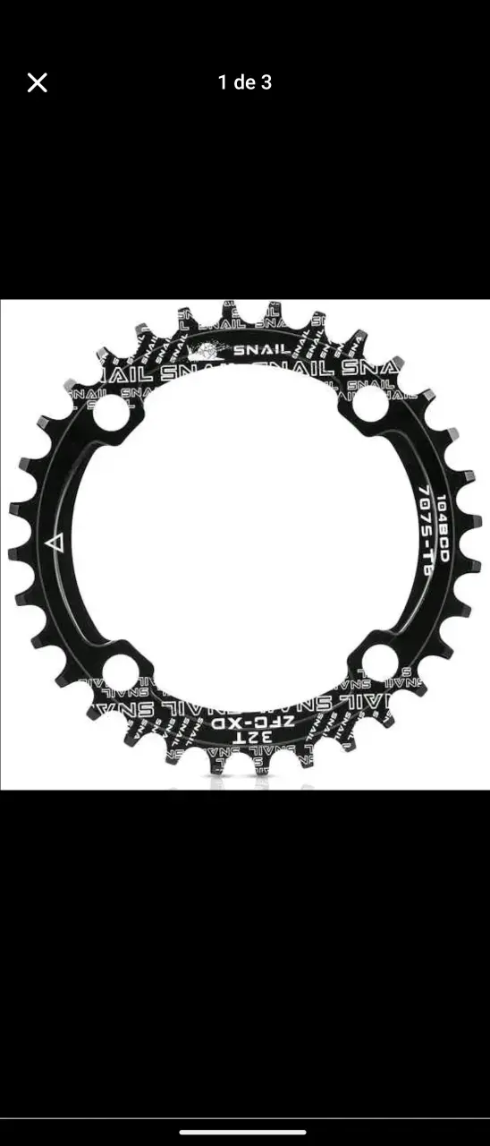 Coronas ovaladas 104bcd bicicleta mtb - 1