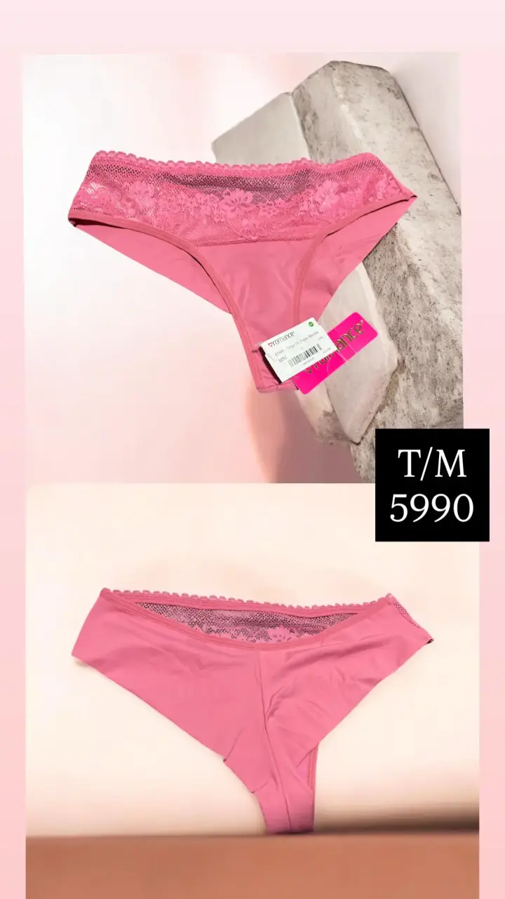 Calzón rosado talle alto - 4