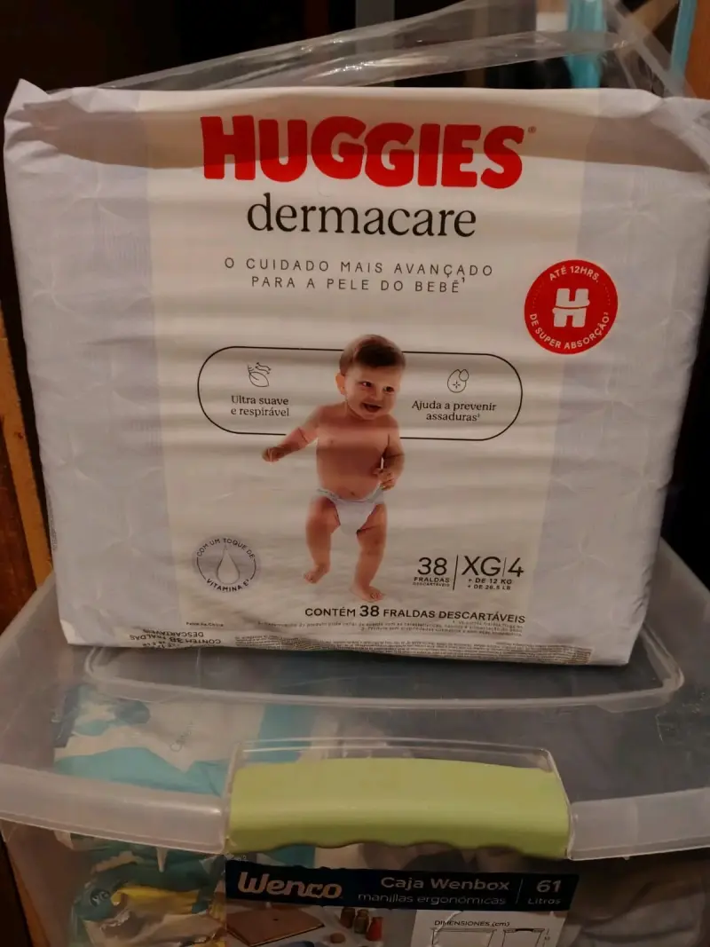 Pañales Huggies Dermacare XG 38 unidades - 1