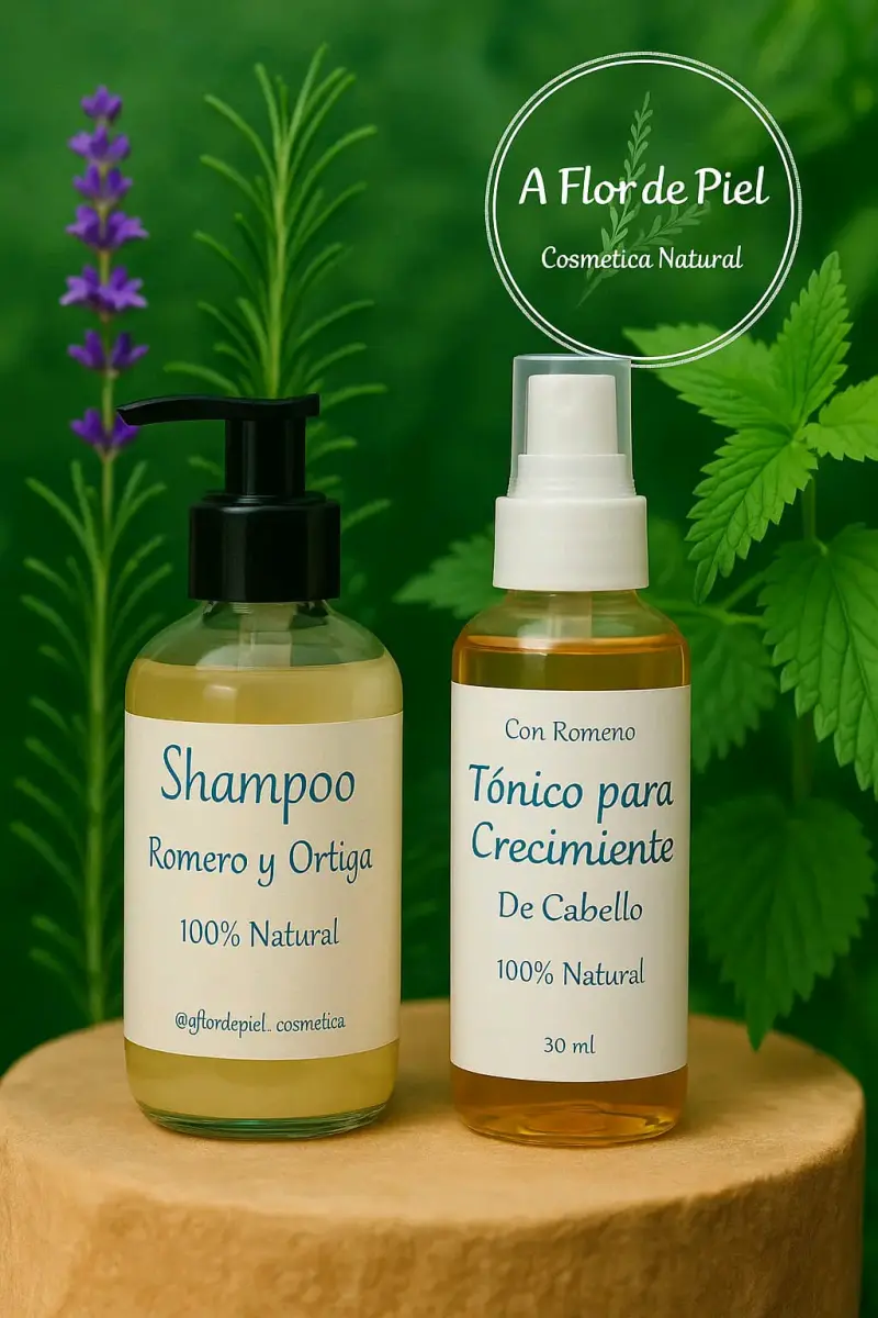 Set shampoo y tónico natural Anticaída