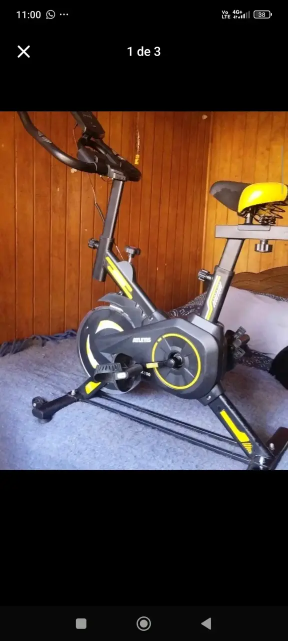 Bicicleta estática Atlantis negra