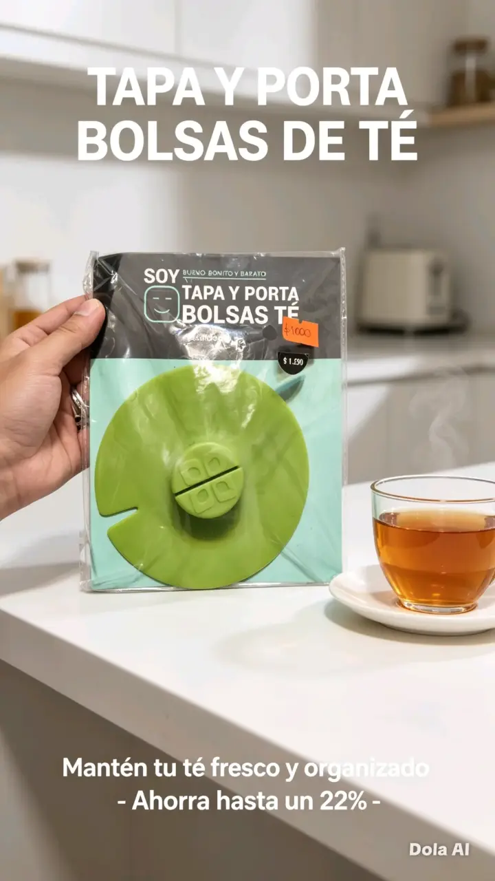 Tapa y porta bolsas de té