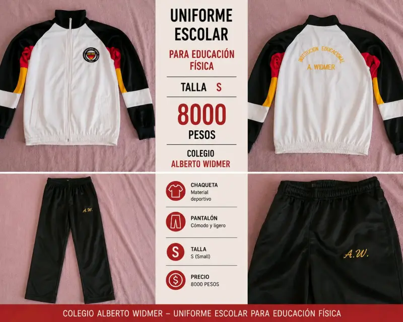 Uniforme escolar con chaqueta y pantalón