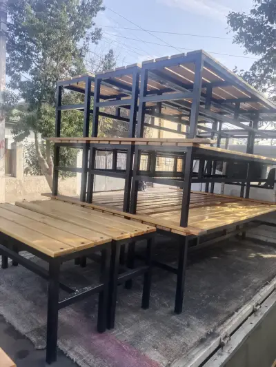 Banco de madera para exterior - miniatura 2