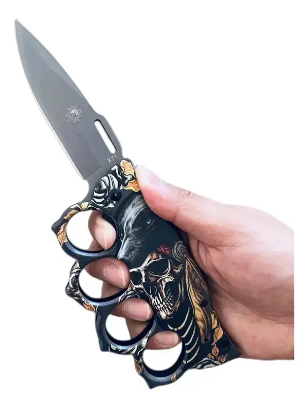 Navaja con Manopla Tactica Cuchillo - 1