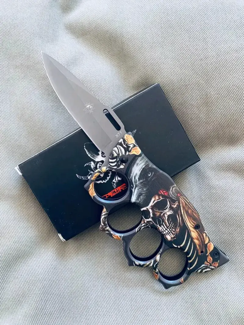 Navaja con Manopla Tactica Cuchillo - 2
