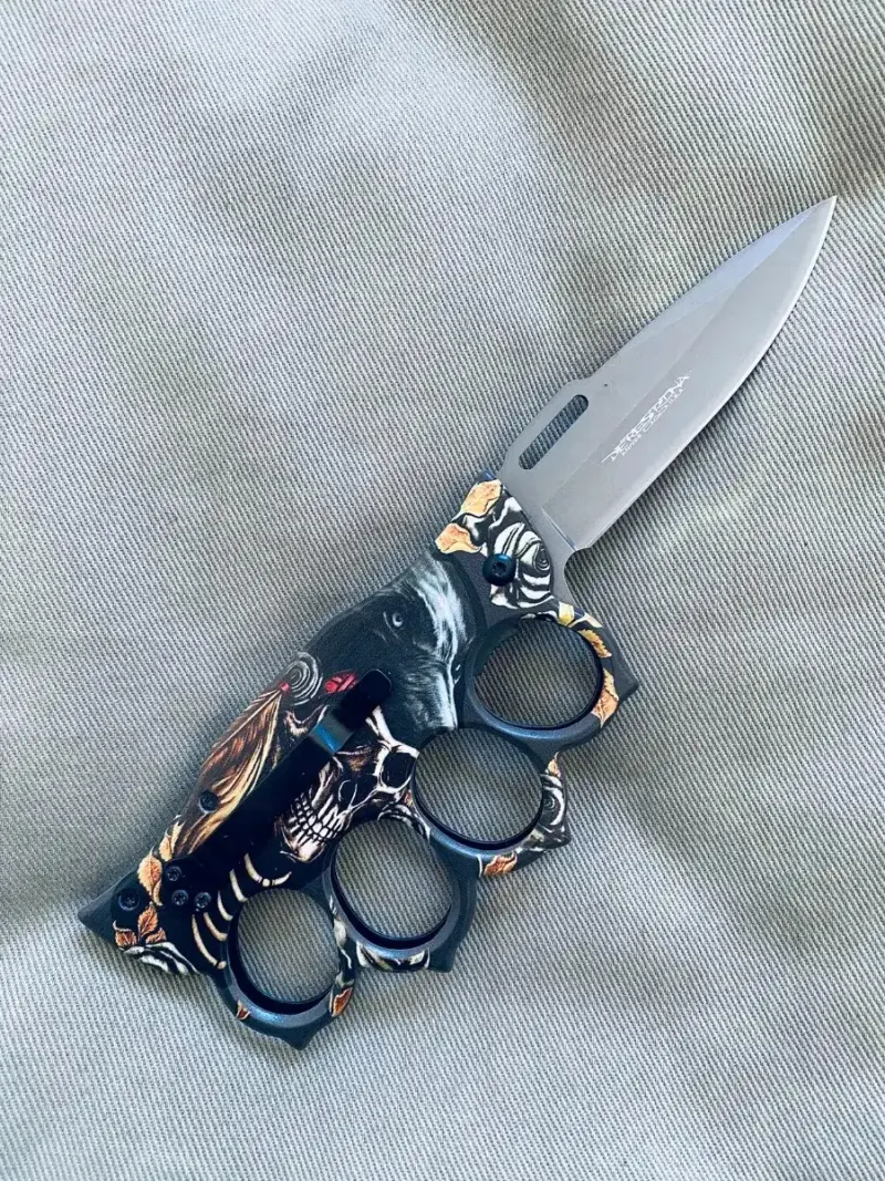 Navaja con Manopla Tactica Cuchillo - 3