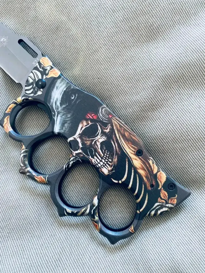 Navaja con Manopla Tactica Cuchillo - 5