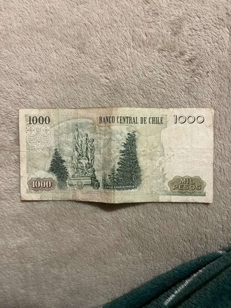 Billete 1000 pesos chilenos - 2
