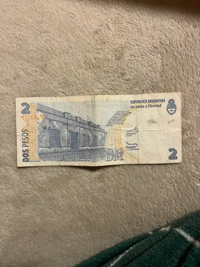 Billete antiguo 2 pesos argentinos - miniatura 2