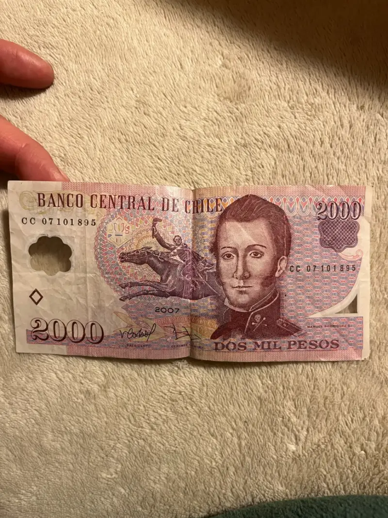 Billete antiguo 2000 pesos - 2