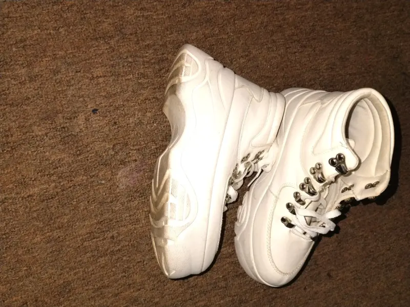 Zapatillas blancas con plataforma - 3
