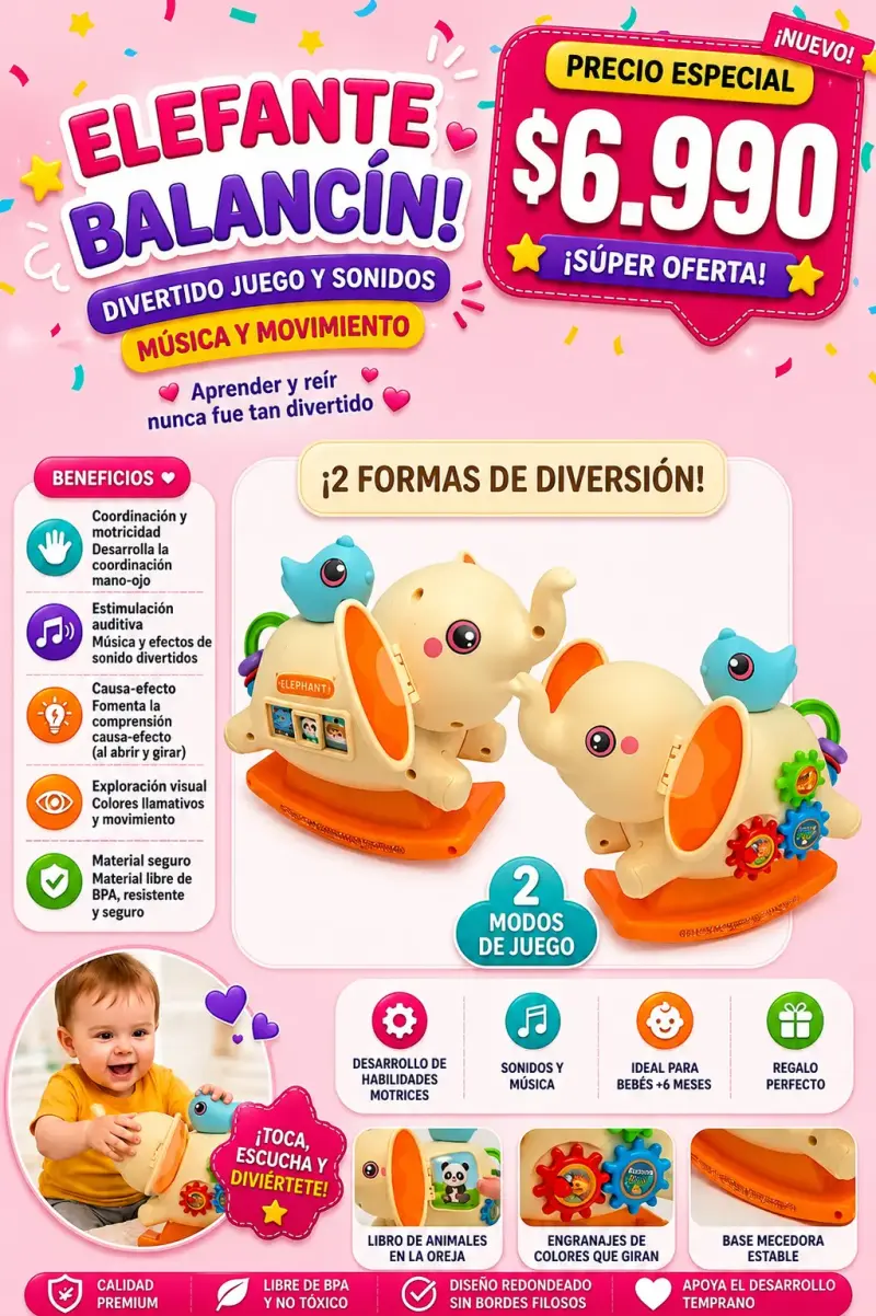 Elefante Balancín con sonido