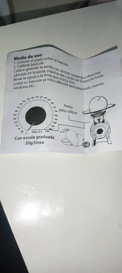 Balanza de cocina azul - miniatura 3