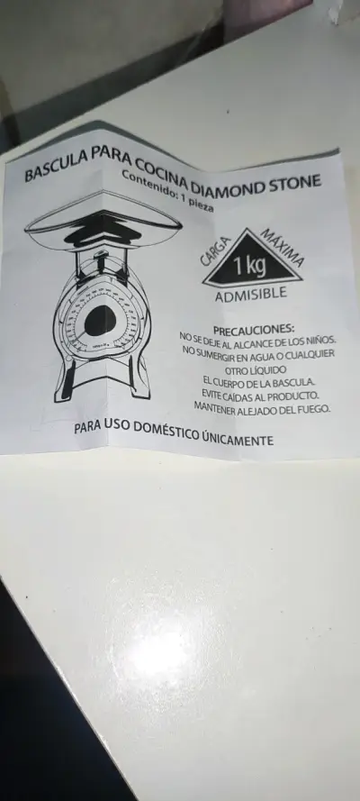 Balanza de cocina azul - miniatura 4